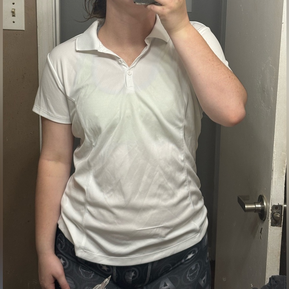 White polo shirt